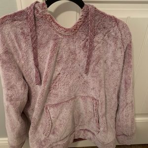Medium fuzzy red hoodie